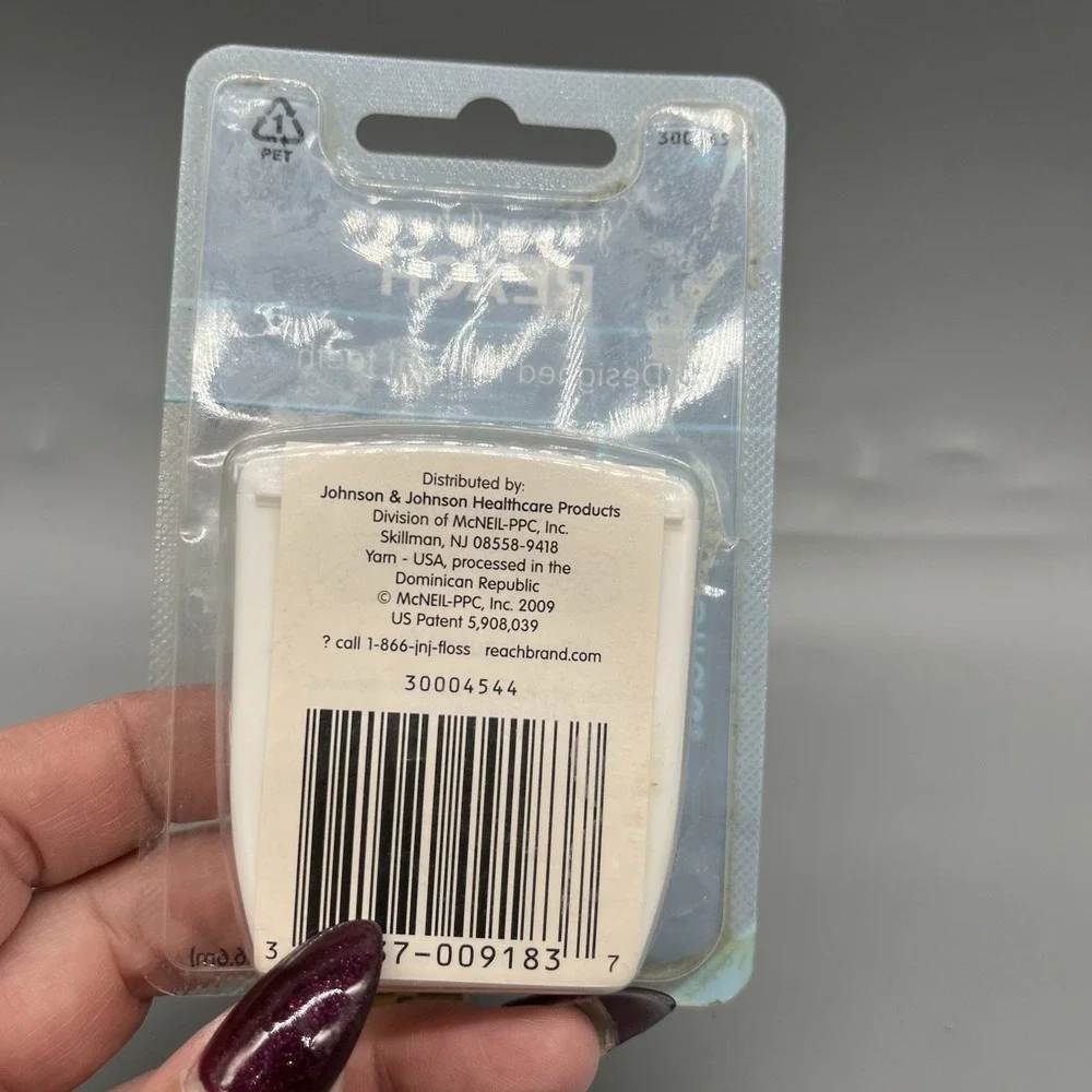 Johnson & Johnson Reach Easy Slide Mint Waxed Dental Floss 40 Yards Discontinued